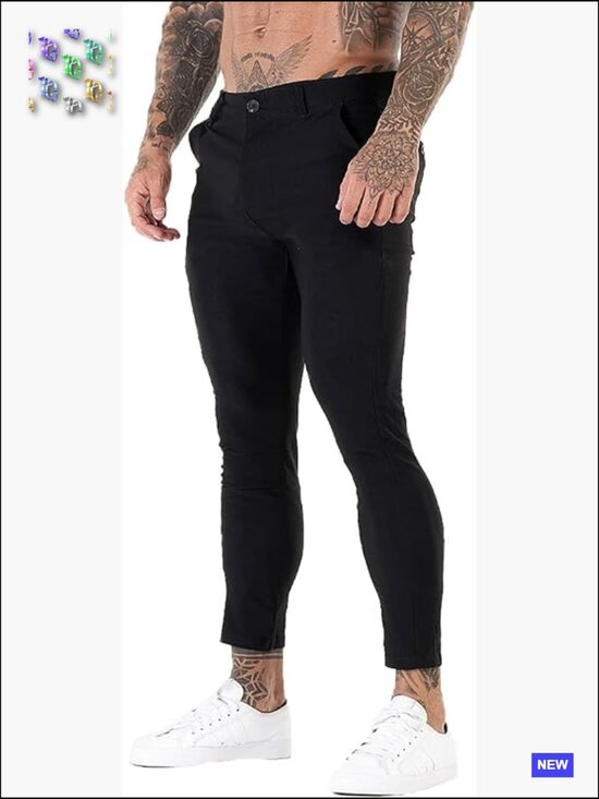Other - Slim Fit Dress Chino Pants 4-Way Stretch Ankle Length Business Casual